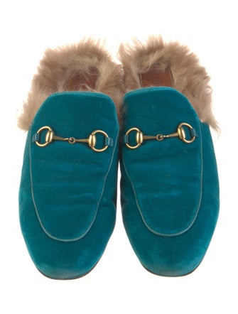 Gucci Horsebit Accent Suede Mules