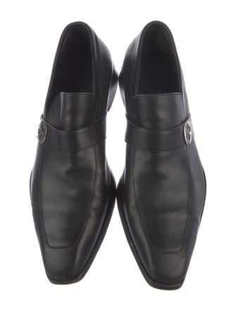 Gucci Interlocking G Logo Leather Dress Loafers