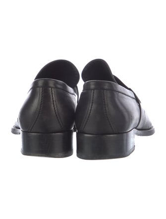 Gucci Interlocking G Logo Leather Dress Loafers