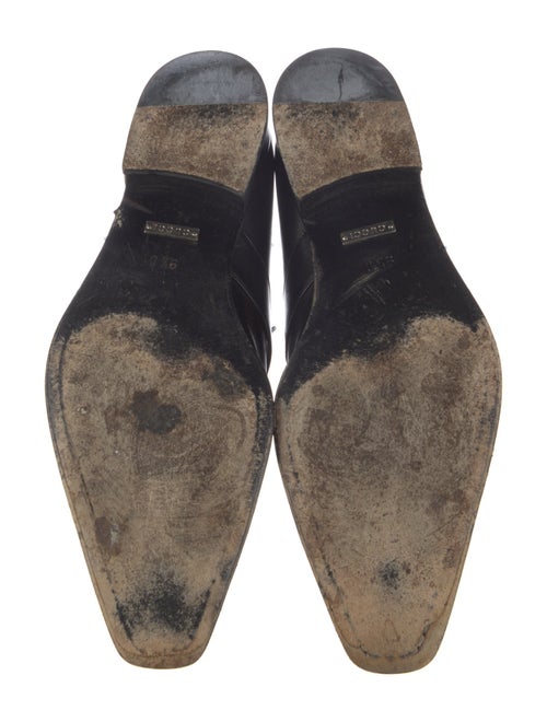 Gucci Interlocking G Logo Leather Dress Loafers