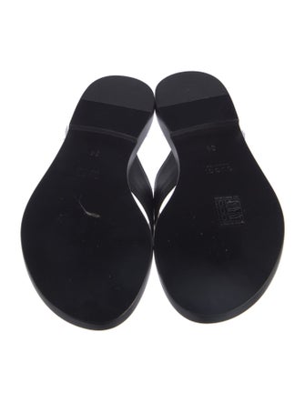 Gucci Interlocking G Logo Leather Slides
