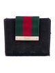 Gucci Web Accent Canvas Compact Wallet