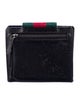Gucci Web Accent Canvas Compact Wallet