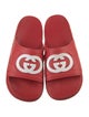 Gucci Interlocking G Logo Rubber Slides