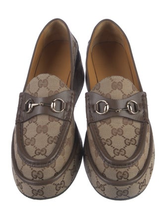 Gucci GG Canvas Canvas Loafers