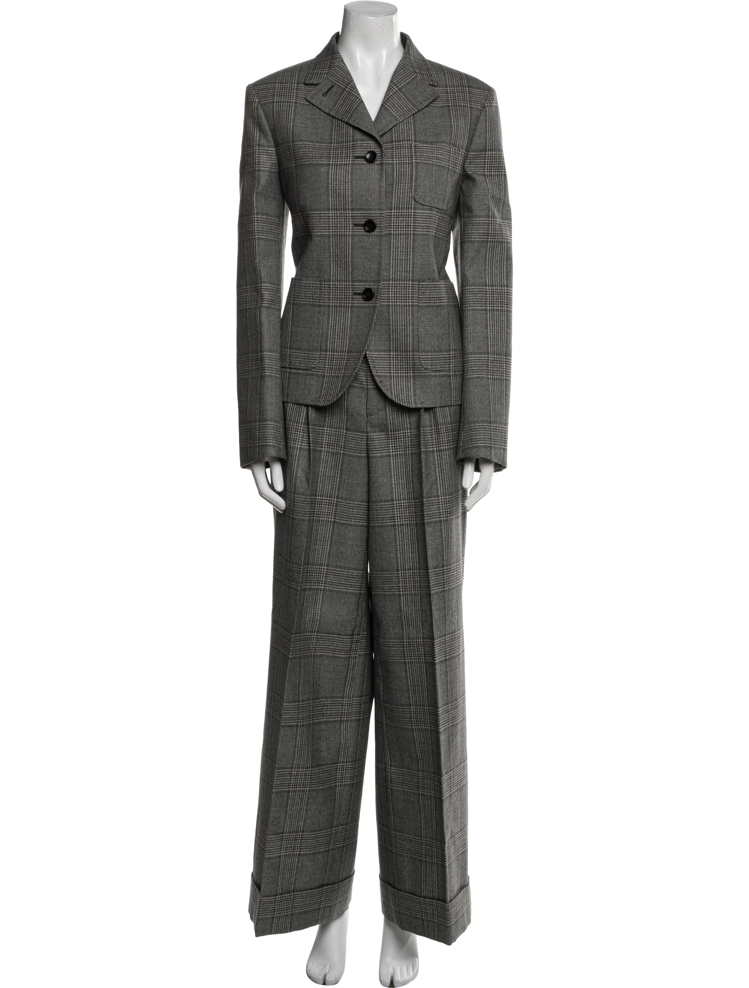 Gucci Wool Printed Pantsuit w/ Tags