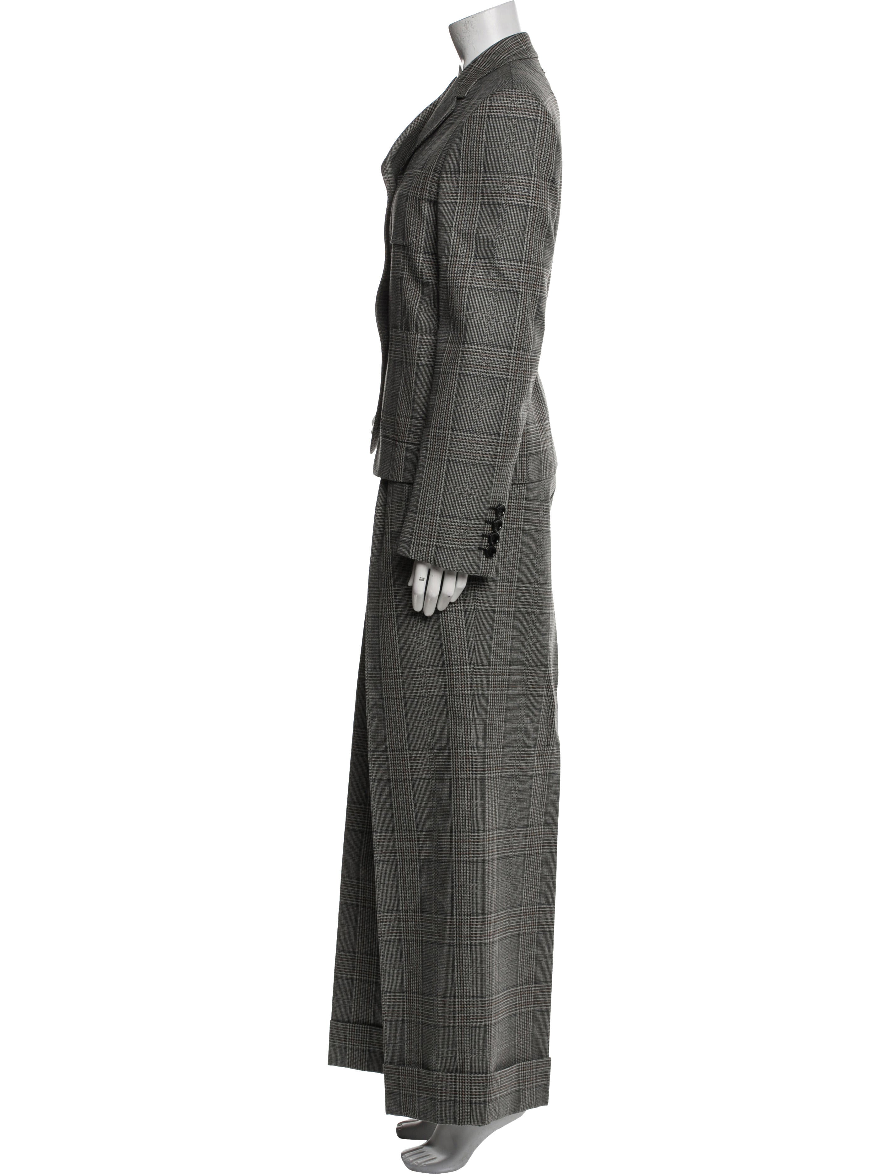 Gucci Wool Printed Pantsuit w/ Tags