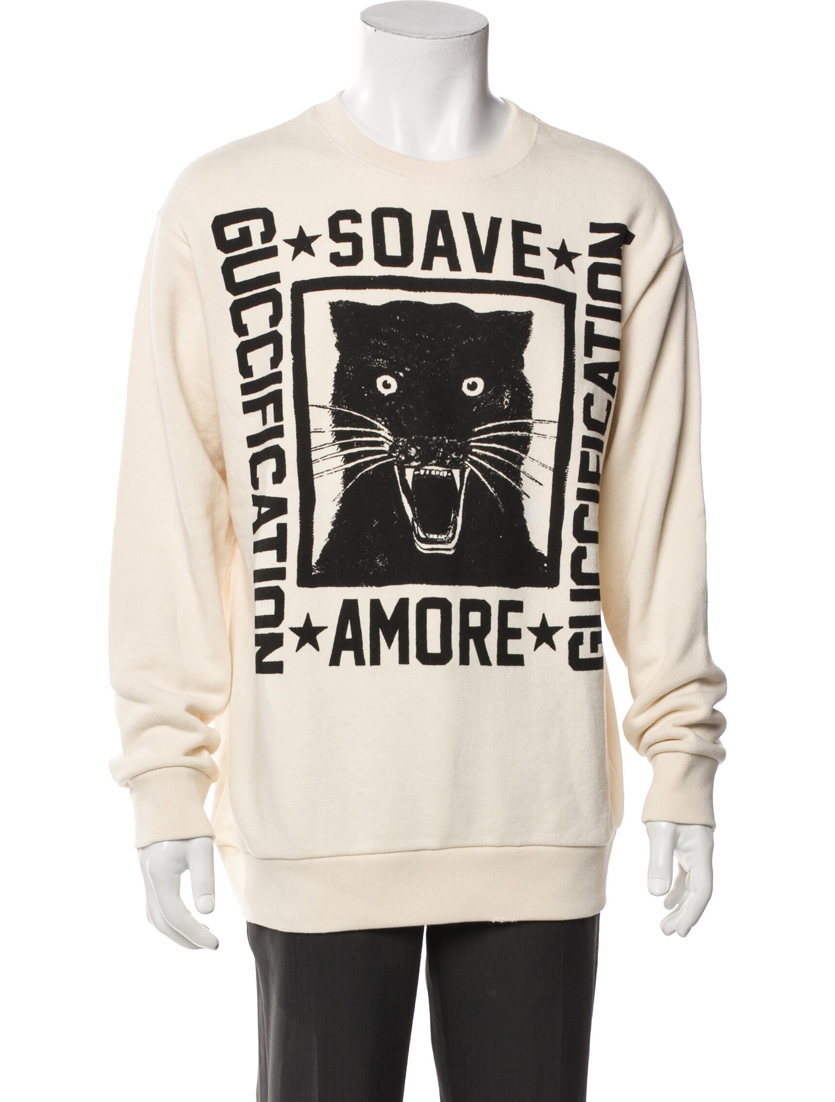 Gucci Graphic Print Crew Neck Sweatshirt