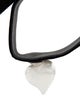 Gucci Faux Pearl, Leather, Velvet, & Crystal Heart Choker Necklace
