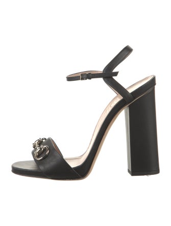 Gucci Horsebit Accent Leather Sandals