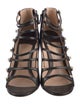 Gucci Interlocking G Logo Leather Gladiator Sandals