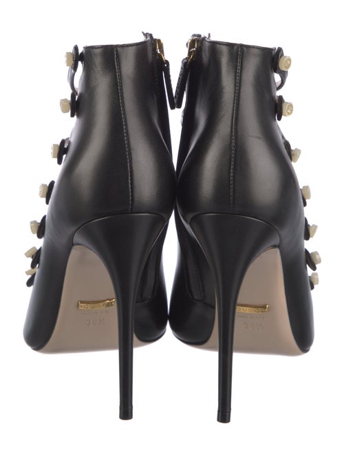 Gucci Interlocking G Logo Leather Gladiator Sandals