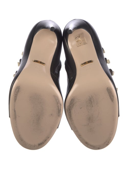 Gucci Interlocking G Logo Leather Gladiator Sandals