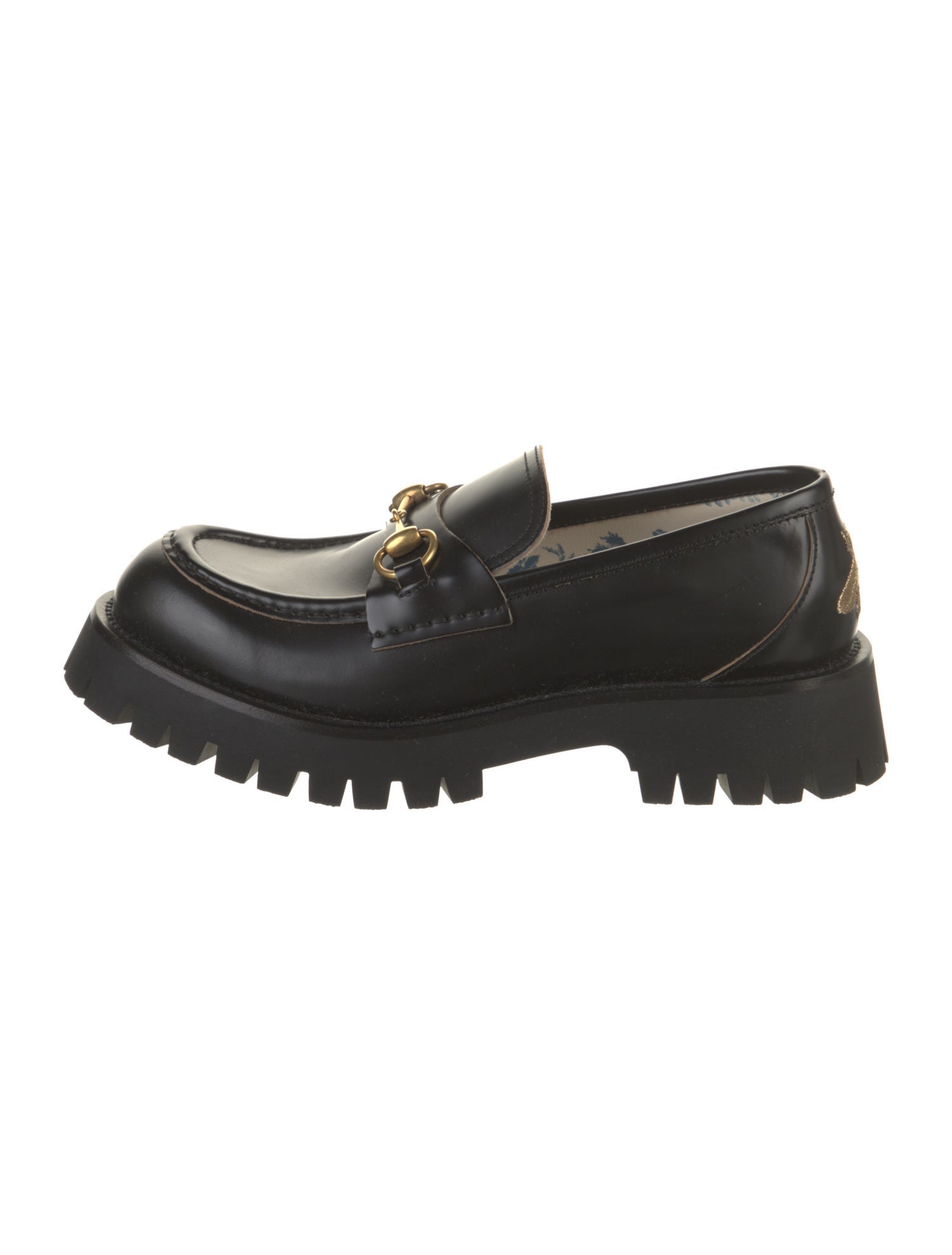 Gucci Horsebit Accent Leather Loafers