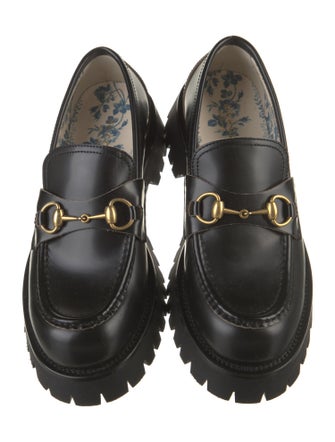 Gucci Horsebit Accent Leather Loafers