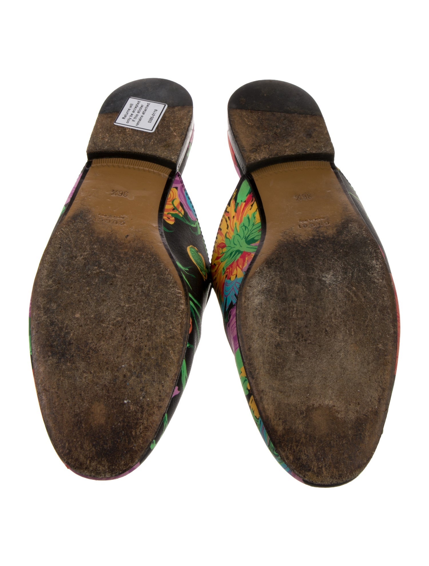 Gucci Horsebit Accent Leather Mules