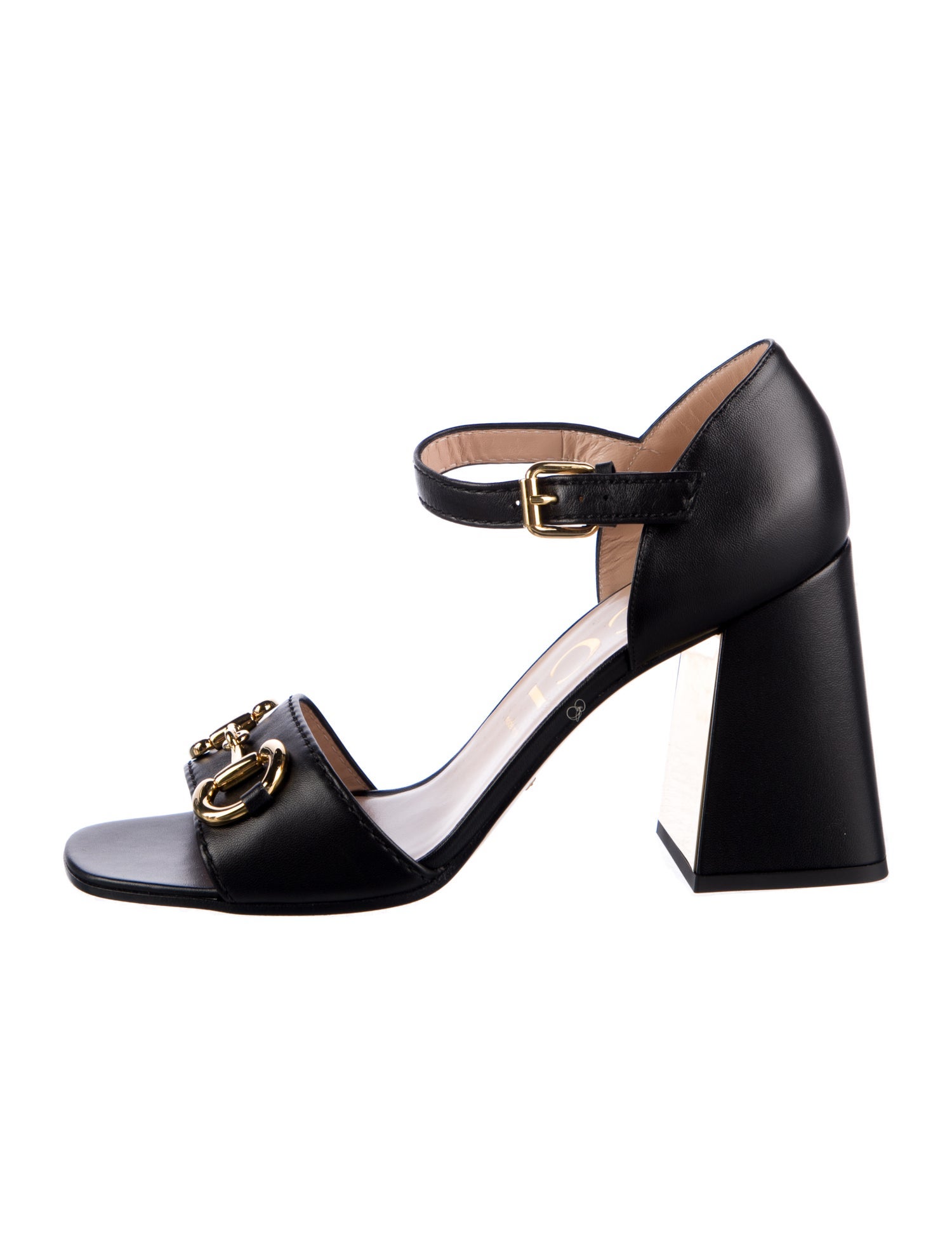 Gucci Horsebit Accent Leather Sandals