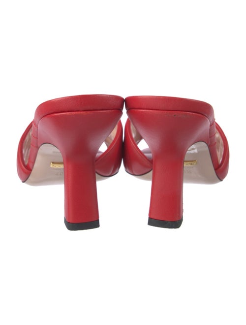 Gucci Double G Logo Leather Slides