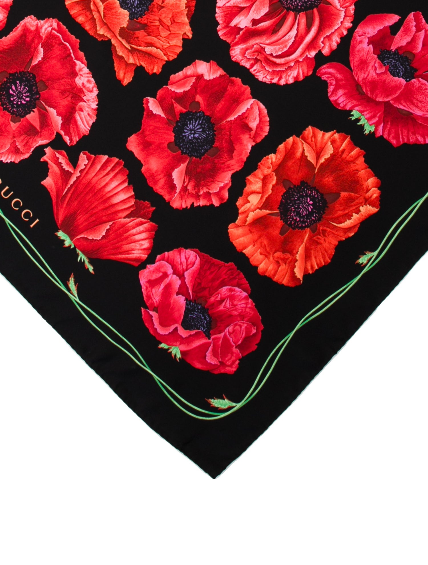 Gucci Silk Blooms Print Scarf