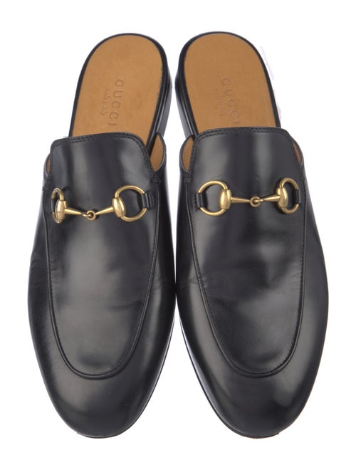 Gucci Horsebit Accent Leather Mules