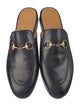 Gucci Horsebit Accent Leather Mules