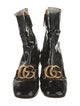 Gucci Running GG Logo Patent Leather Boots