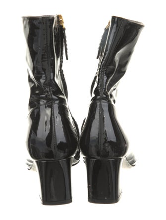 Gucci Running GG Logo Patent Leather Boots