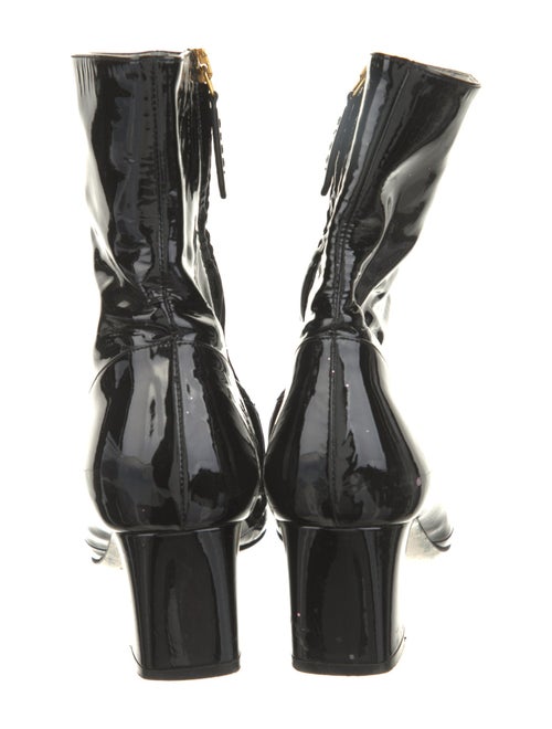 Gucci Running GG Logo Patent Leather Boots