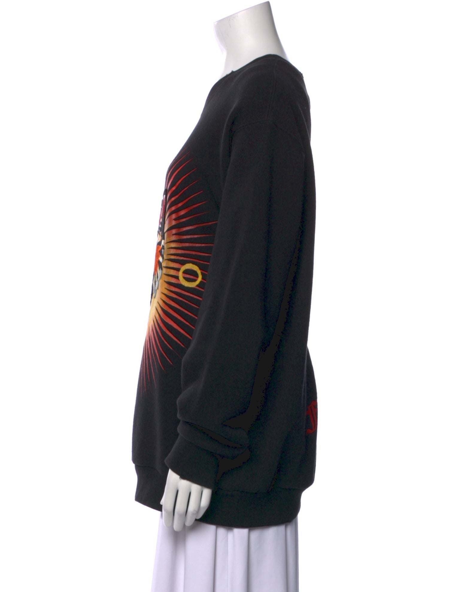 Gucci Angry Cat Graphic Print Pullover
