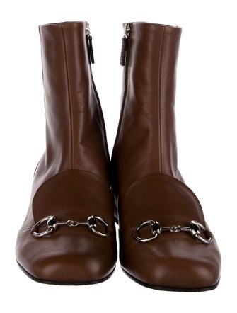 Gucci 1955 Horsebit Accent Leather Boots