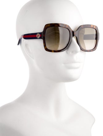 Gucci Interlocking G Logo Oversize Sunglasses