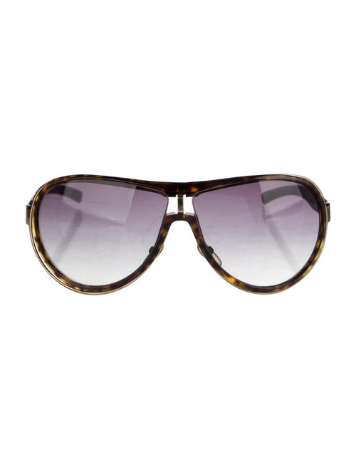 Gucci Interlocking G Logo Shield Sunglasses