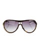 Gucci Interlocking G Logo Shield Sunglasses