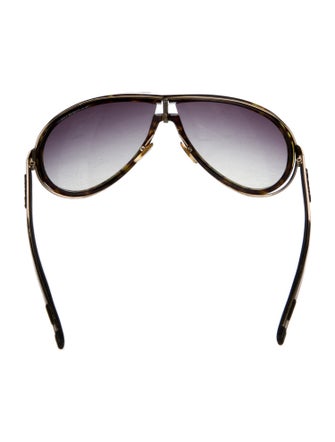 Gucci Interlocking G Logo Shield Sunglasses