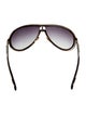Gucci Interlocking G Logo Shield Sunglasses