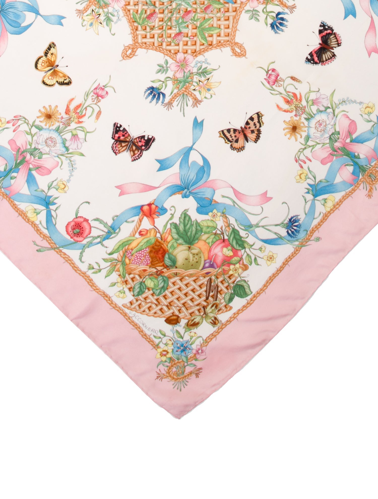 Gucci Silk Floral Print Scarf