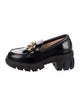 Gucci Interlocking G Logo Patent Leather Loafers