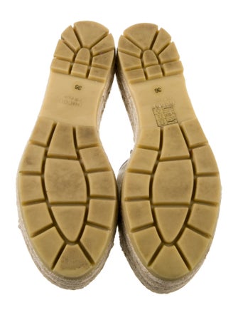 Gucci Quilted Pattern Leather Espadrilles
