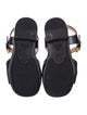 Gucci Toddler Girls Double G Canvas Horsebit Sandals