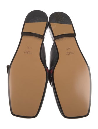Gucci Double G Logo Leather Mules