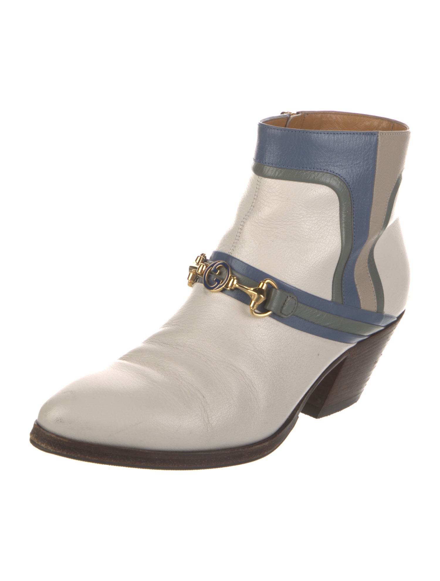 Gucci Horsebit Accent Leather Boots