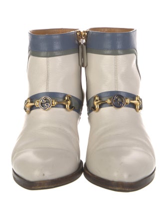 Gucci Horsebit Accent Leather Boots