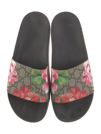 Gucci Floral Print Slides