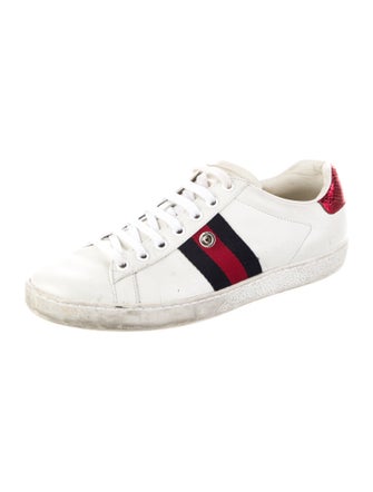 Gucci Sylvie Web Accent Leather Sneakers