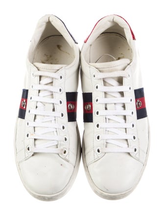 Gucci Sylvie Web Accent Leather Sneakers