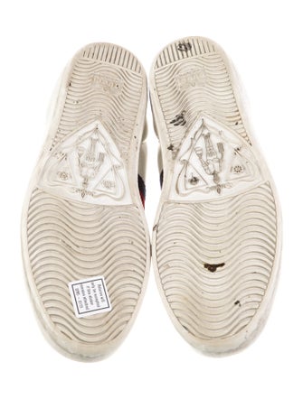 Gucci Sylvie Web Accent Leather Sneakers