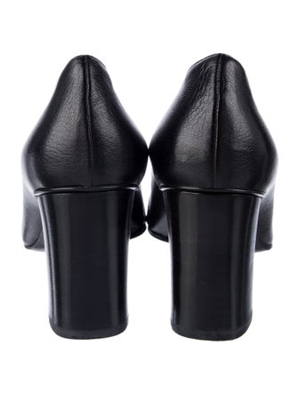 Gucci Web Accent Leather Pumps