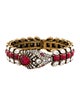 Gucci Crystal Snake Hinge Bangle Bracelet