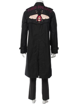Gucci 2016 Web Accent Trench Coat