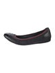 Gucci Web Accent Leather Flats